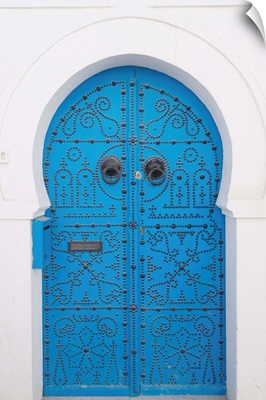 Door, Sidi Bou Said, near Tunis, Tunisia, Africa