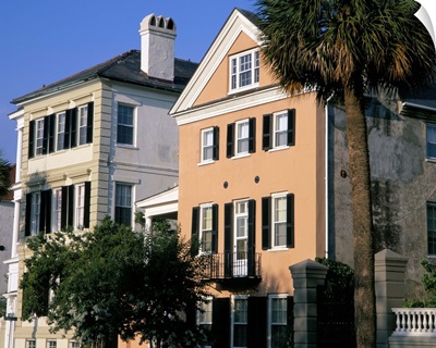 Early 19th century town houses, historic centre, Charleston, South Carolina
