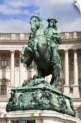 Equestrian statue of Prince Eugene of Savoy, Hofburg palace, Vienna, Austria
