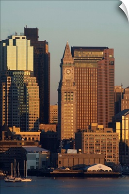 Financial District at dawn, Boston, Massachusetts
