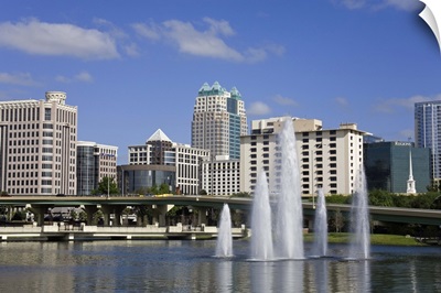 Fountain, Lake Lucerne, Orlando, Florida