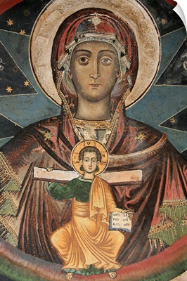 Fresco In Koutloumoussiou Monastery On Mount Athos, Greece