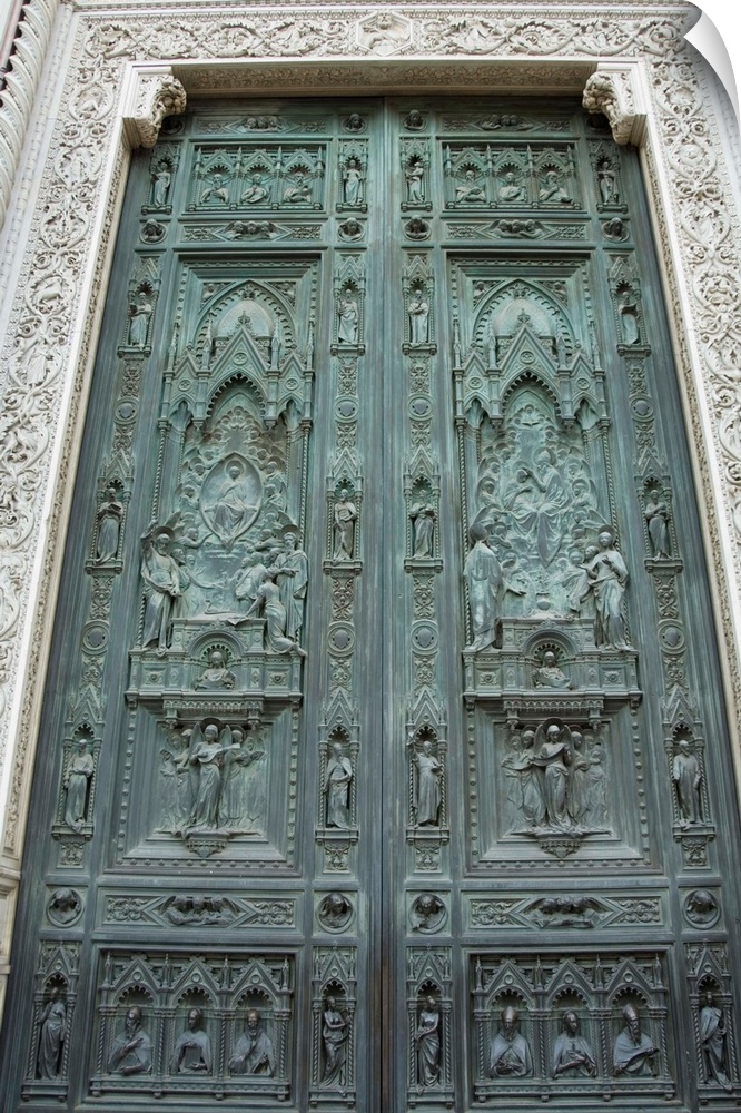 Ghiberti's door, the gates of paradise, Florence, Tuscany, Italy