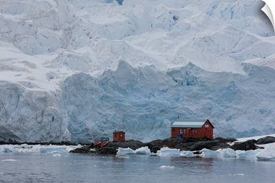 Glacier, Argentine Research Station, Paradise Bay, Antarctic Peninsula, Antarctica