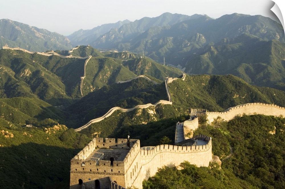 Great Wall of China at Badaling, first built during the Ming dynasty between 1368 and 1644, restored in the 1980s, UNESCO ...