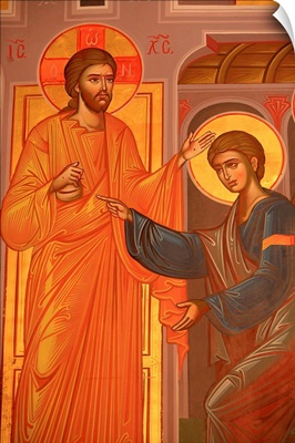 Greek Orthodox icon depicting Christ showing his wounds, Greece
