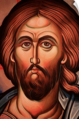 Greek Orthodox icon depicting Christ, Thessaloniki, Macedonia, Greece