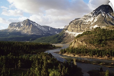Grinnell Point and Swiftcurrent Creek, Glacier National Park, Montana