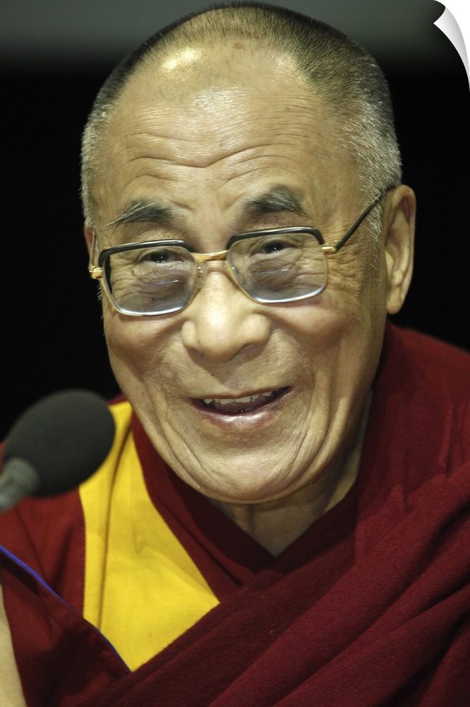 H.H. Dalai Lama in Paris-Bercy, France, Europe.