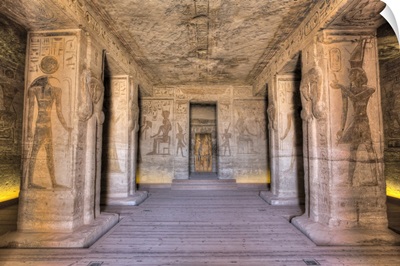 Hypostyle Hall, Temple Of Hathor And Nefertari, Abu Simbel, Nubia, Egypt