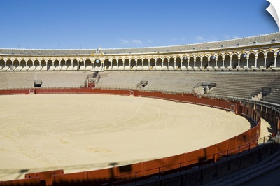 Inside the Bull Ring, Plaza de Toros De la Maestranza, Seville, Andalusia, Spain