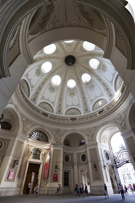 Interior dome passageway within Michaeler Gate, Hofburg Palace, Vienna, Austria