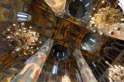 Interior of Annunciation Cathedral, Kremlin, Moscow, Russia
