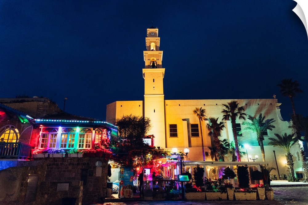 Jaffa at night, Israel