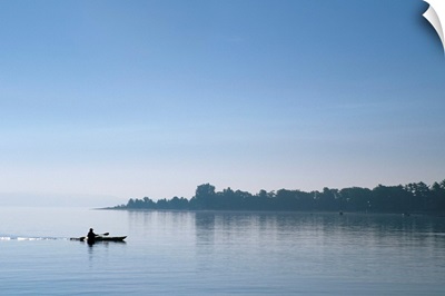 Kayaker, Little Traverse Bay, Lake Michigan, Michigan