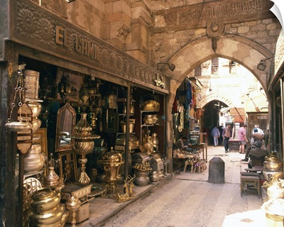 Khan-el-Khalili Bazaar, Cario, Egypt, Africa