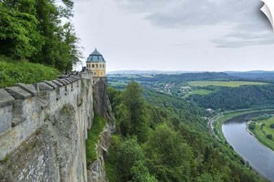 Koenigstein Fortress, Saxon Switzerland, Saxony, Germany