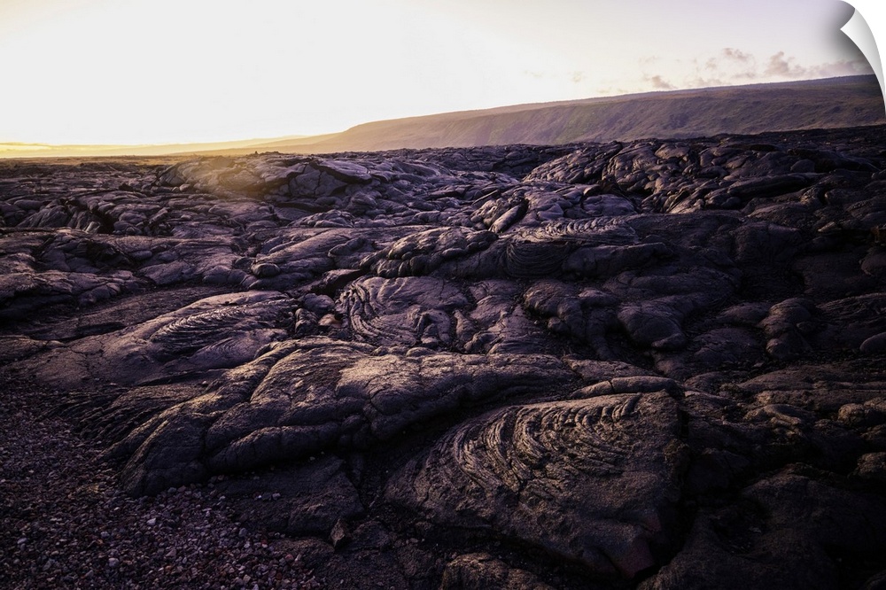 Lava flow, Hawaii Volcanoes National Park, UNESCO World Heritage Site, Big Island, Hawaii, United States of America, North...