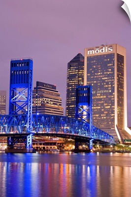 Main Street Bridge and skyline, Jacksonville, Florida, USA