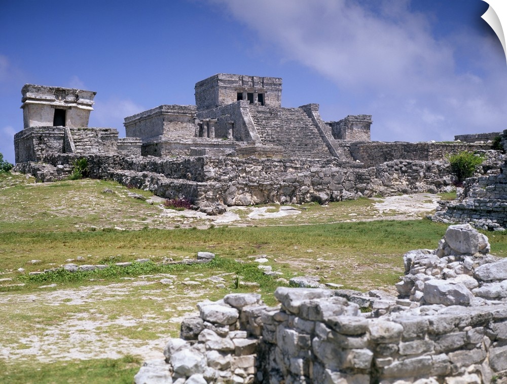 Mayan archaeological site, Tulum, Yucatan, Mexico