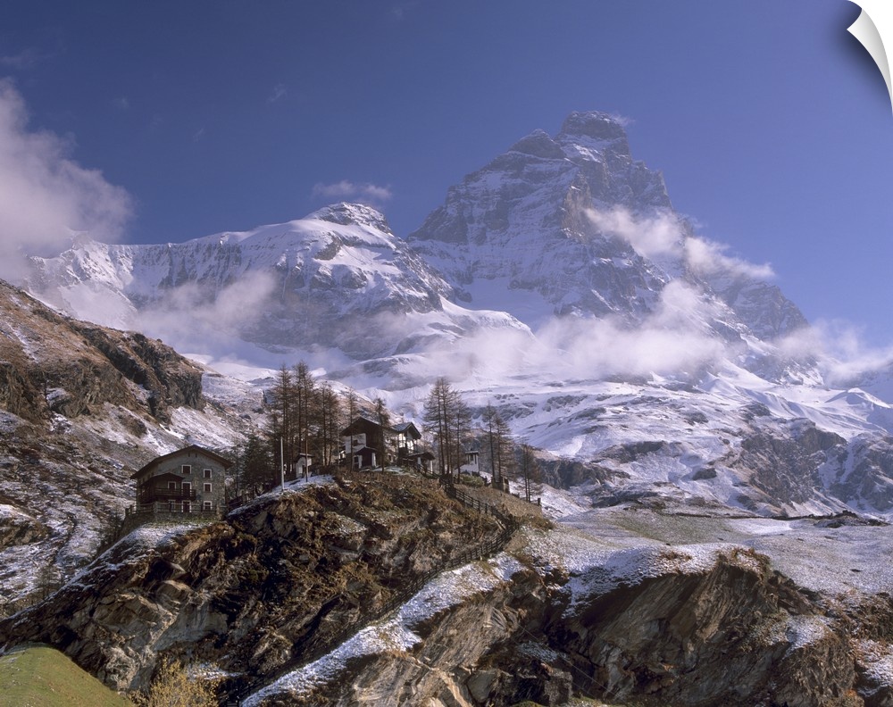 Monte Cervino (Matterhorn) (Cervin) from the Italian side, Aosta, Italy