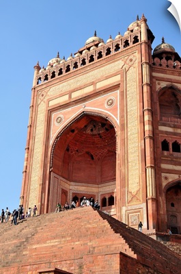 Monumental Gate, Jama Masjid Mosque, Fatehpur Sikri, Uttar Pradesh, India