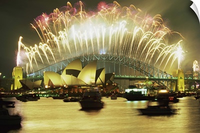 New Year's Eve firework display, Sydney, New South Wales, Australia