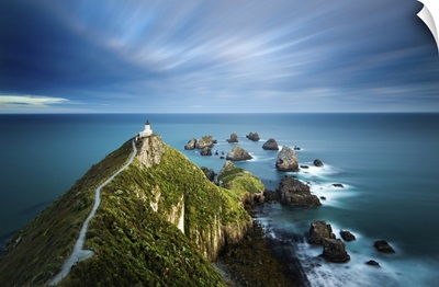Nugget Point Lighthouse, Nugget Point, Otago, South Island, New Zealand, Pacific