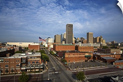 Oklahoma City viewed from Bricktown District, Oklahoma