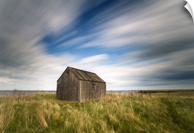 Old fisherman's hut, Beadnell,  Northumberland, England, United Kingdom