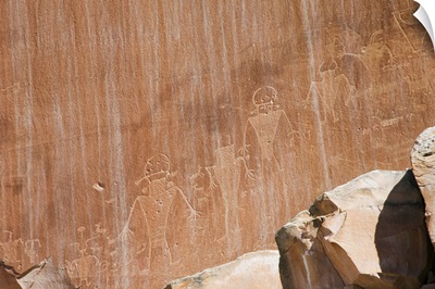 Petroglyph Rock Art in Capitol Reef National Park, Utah