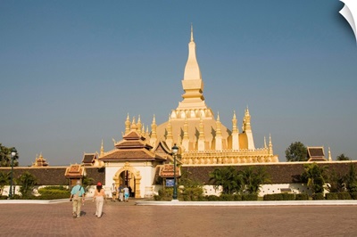 Pha That Luang, Vientiane, Laos, Indochina