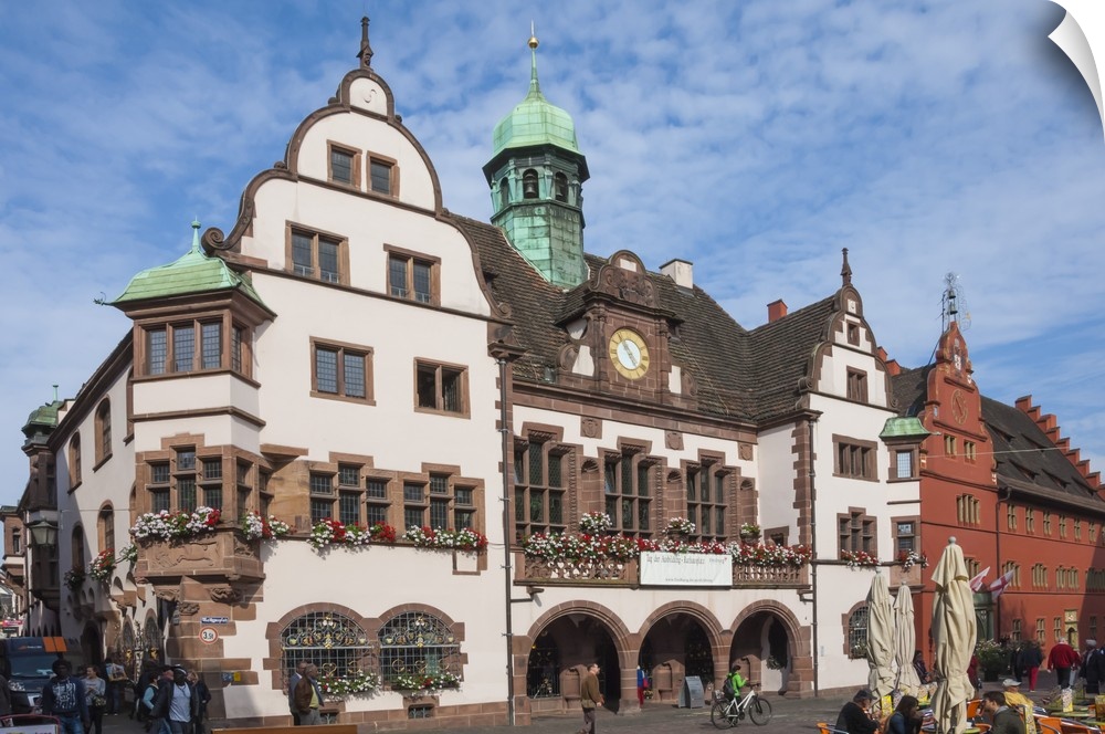 Rathaus, Rathausplatz, Freiburg im Breisgau, Black Forest, Baden-Wurttemberg, Germany, Europe