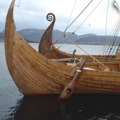 Replica Viking ships, Oseberg and Gaia, Haholmen, Norway, Scandinavia