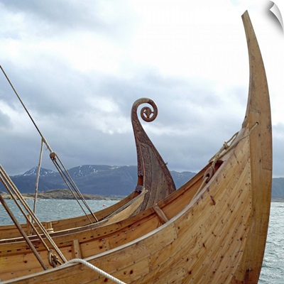 Replica Viking ships, Oseberg and Gaia, Haholmen, Norway, Scandinavia