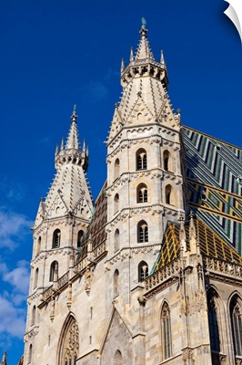 Romanesque Towers of St. Stephen's Cathedral, Stephansplatz, Vienna, Austria