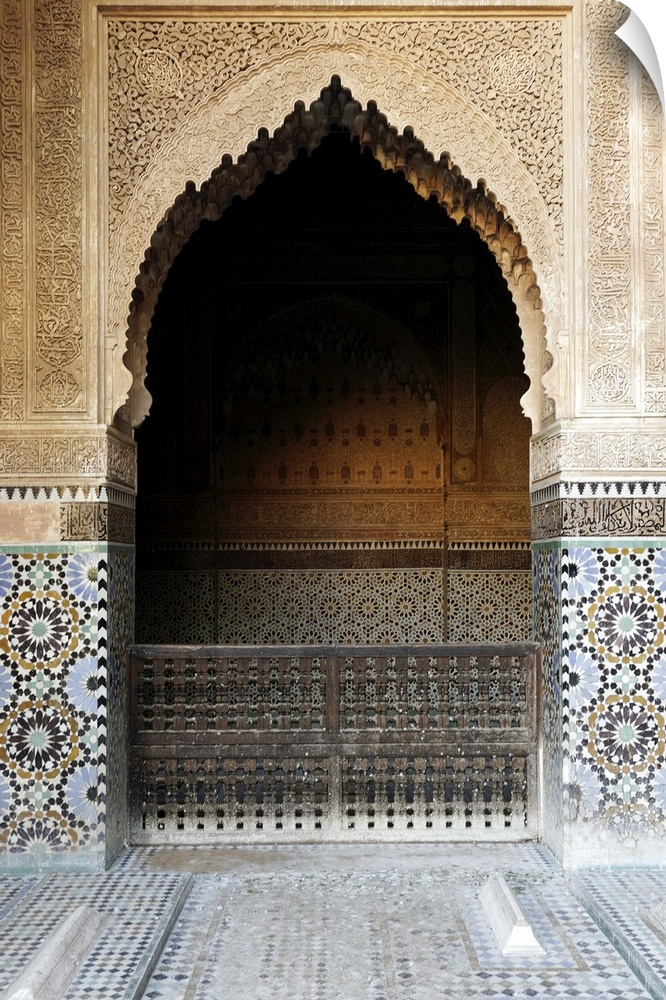 Saadian tombs dating from the 16th century, Marrakesh, Morocco, North Africa