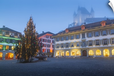 Schloss Thun and Rathausplatz, Switzerland