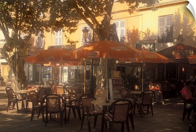 Sidewalk Cafe, Bastia, Corsica, France, Mediterranean