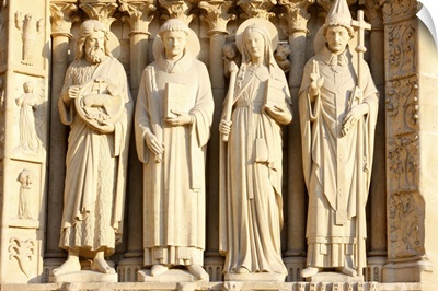 St. John The Baptist, Virgin's Gate, West Front, Notre Dame Cathedral, Paris, France