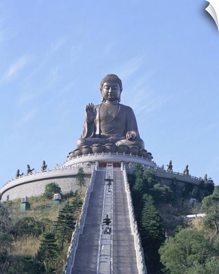 Statue of the Buddha, Po Lin Monastery, Lantau Island, Hong Kong, China