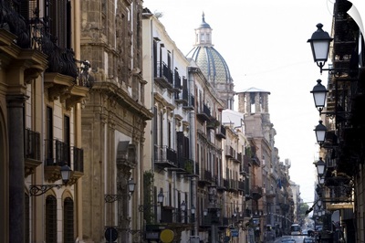 Street scene, Palermo, Sicily, Italy, Europe