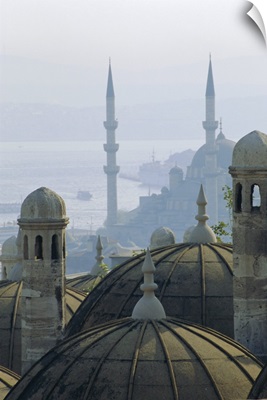 Suleymaniye complex overlooking the Bosphorus, Istanbul, Turkey
