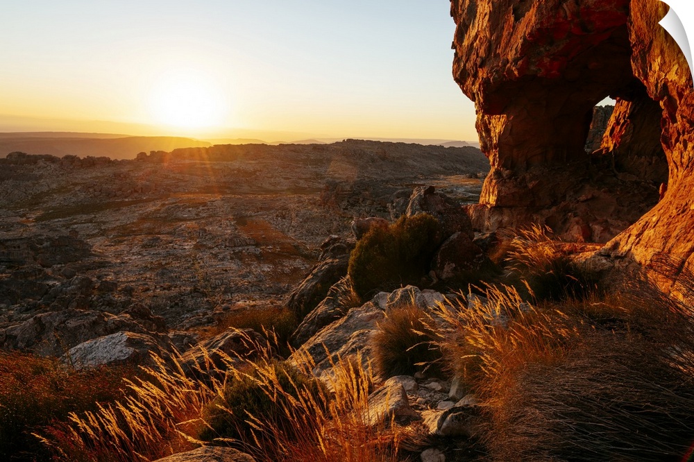 Sunrise at Wolfberg Arch, Cederberg Mountains, Western Cape, South Africa, Africa