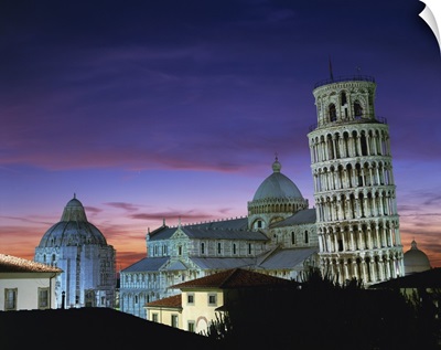 Sunset in the city of Pisa, Tuscany, Italy