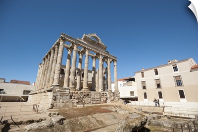 Temple of Diana in Merida, Badajoz, Extremadura, Spain