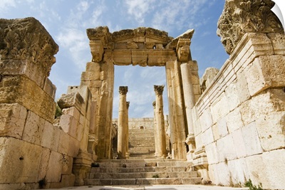 Tha Cathedral, Jerash (Gerasa), a Roman Decapolis city, Jordan, Middle East