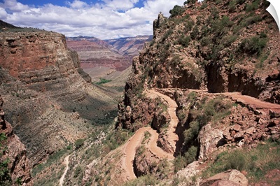 The Bright Angel Trail, beneath the South Rim, Grand Canyon National Park, Arizona