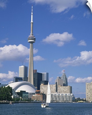 The C.N.Tower and the Toronto skyline, Ontario, Canada