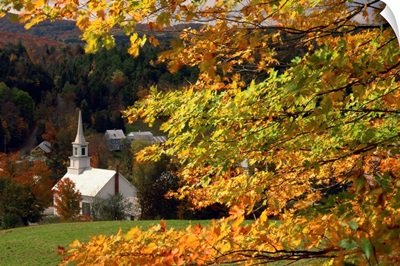 The church at Waits River, during autumn, Vermont